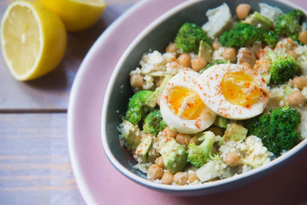 couscous salade met artisjok en ei, artisjok, couscous