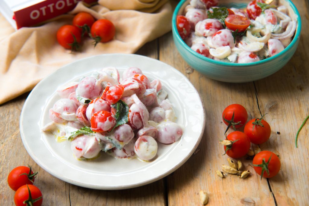 Yotam Ottolenghi, Flavour, tomatensalade met geitenkaas