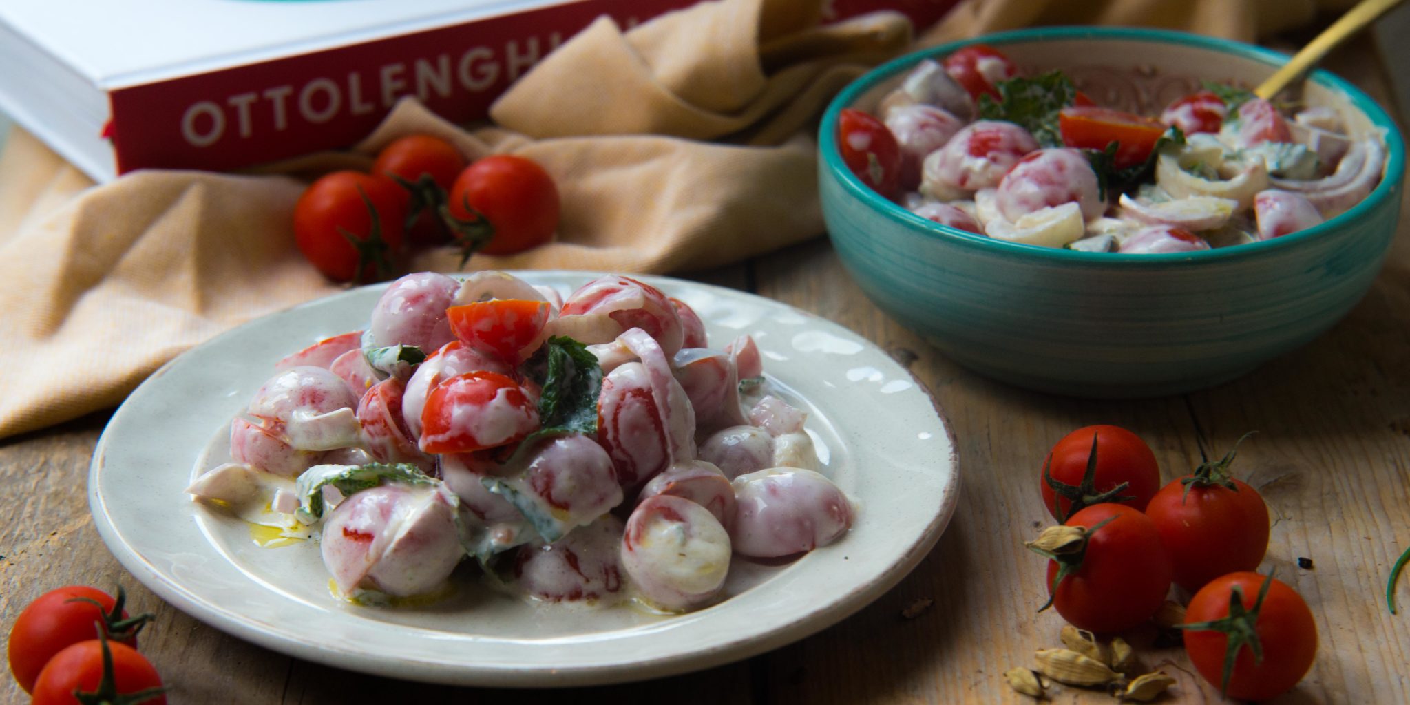 Tomatensalade uit Flavour van Yotam Ottolenghi Charlie's Kitchen