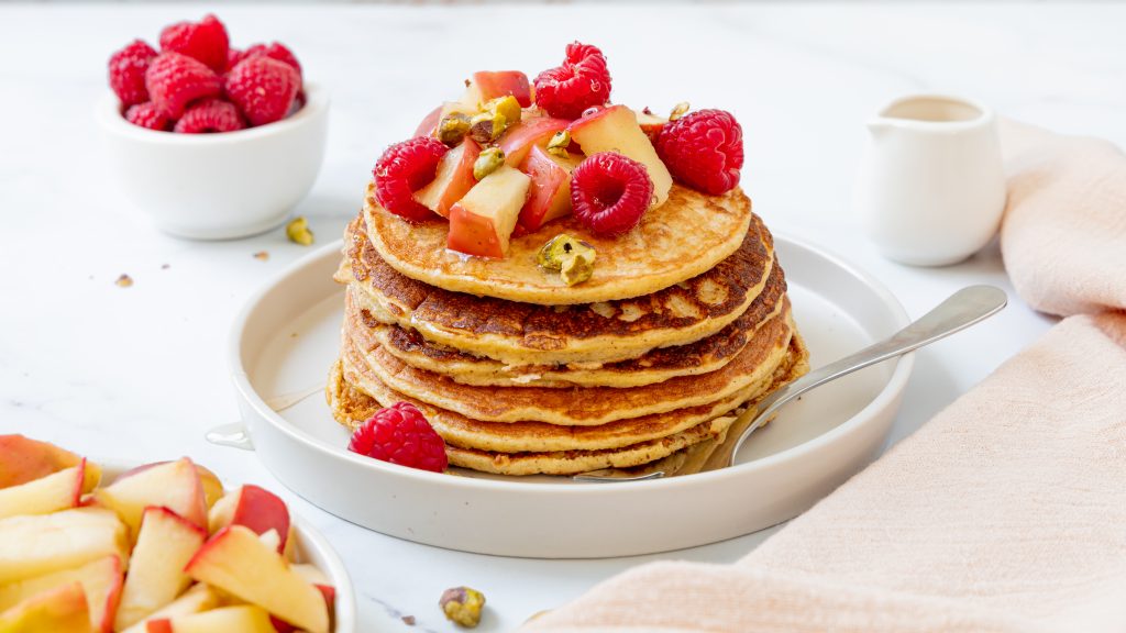 pancakes, eiwitrijk, eiwitrijke, ontbijt